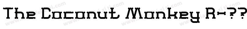 The Coconut Monkey R字体转换